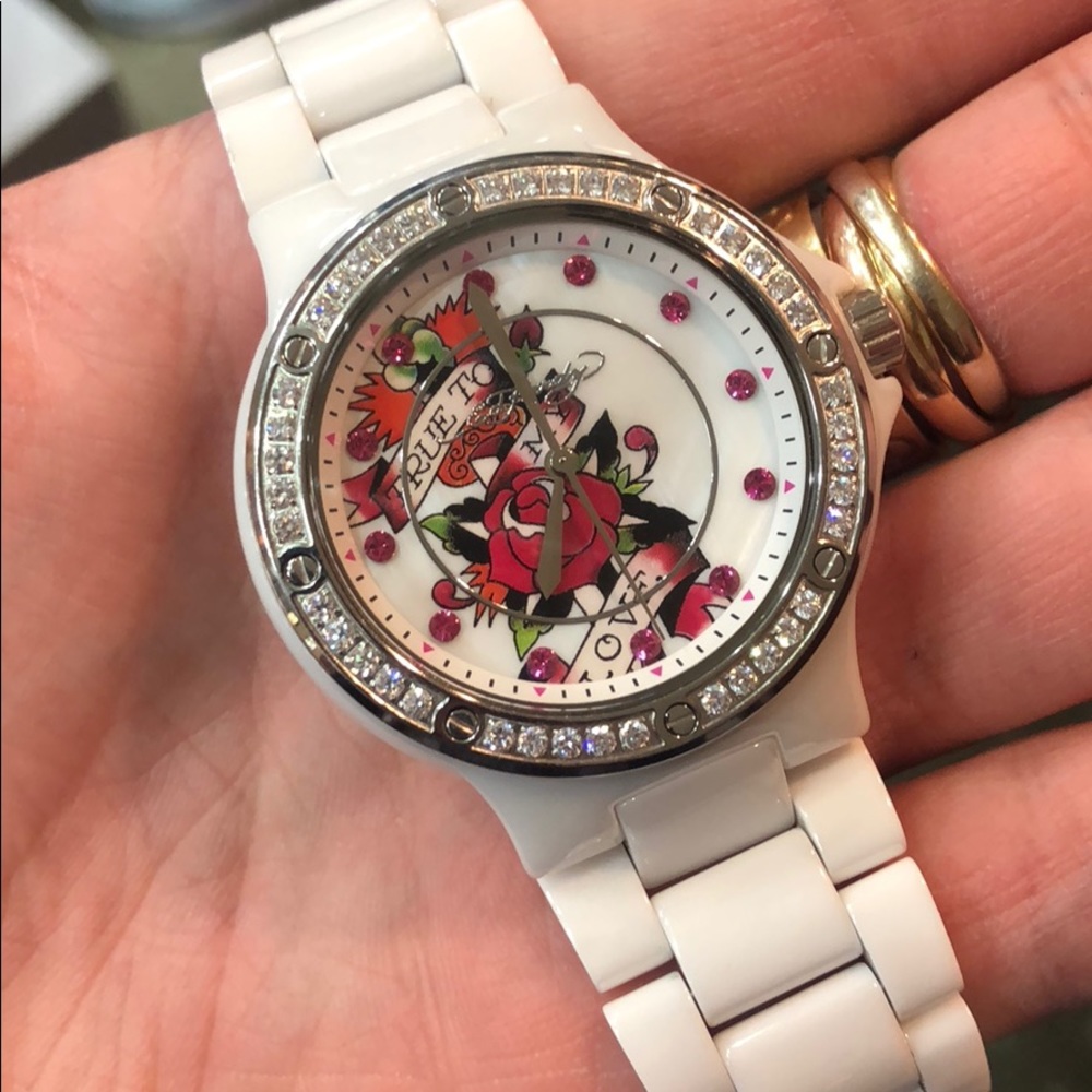 Ed Hardy Watch, White Watch, Everyday Watch